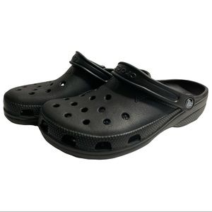 Crocs Unisex-Adult Men and Women Classic Clog Sandals (Black) Size M:8-9 W:10-11